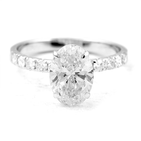 2.32 Carats Lab Grown Diamond 14K Gold Ring