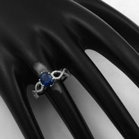 2.14 Ct Oval Mixed Cut Natural Sapphire 950 Platinum Ring