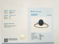 2.02 Ct Oval Natural Sapphire 14K Gold Ring