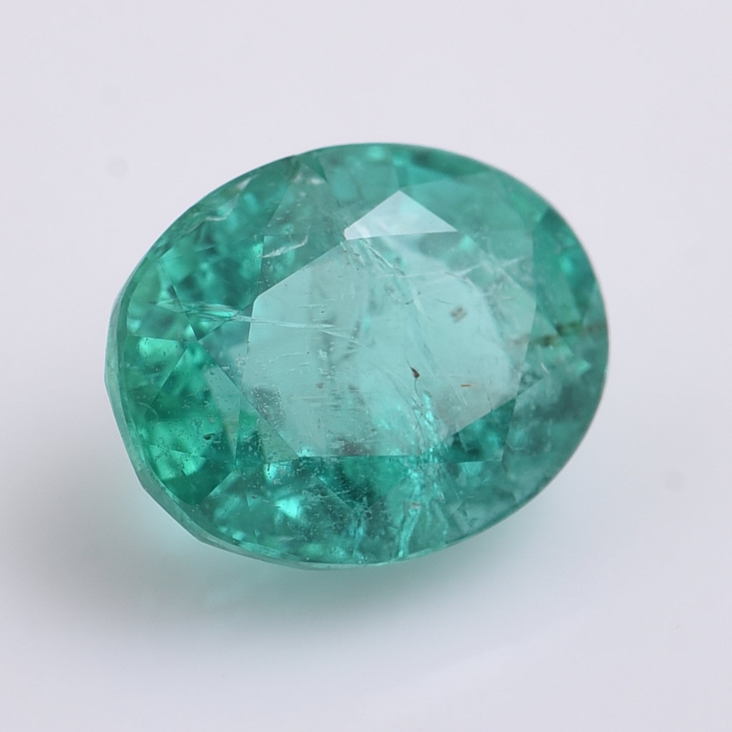 3.05 Natural Beryl Emerald Oval Mixed Cut Gemstone