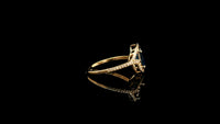 2.12 Ct Oval Natural Sapphire 14K Gold Ring