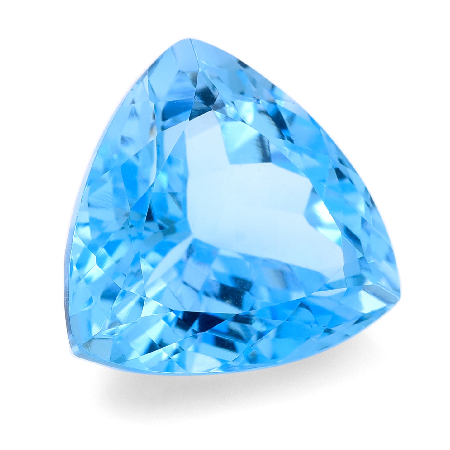 25.93 Natural Blue Topaz Triangular Mixed Cut Gemstone