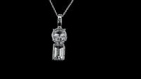 4.25 Carats Lab Grown Diamond 14K Gold Pendant