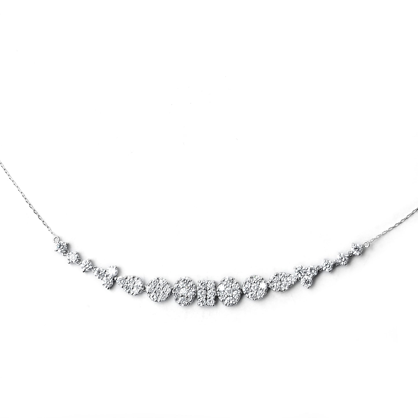 2.15 Carats Lab Grown Diamond 14K Gold Necklace