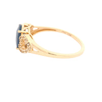 1.61 Ct Oval Sapphire 14K Gold Ring
