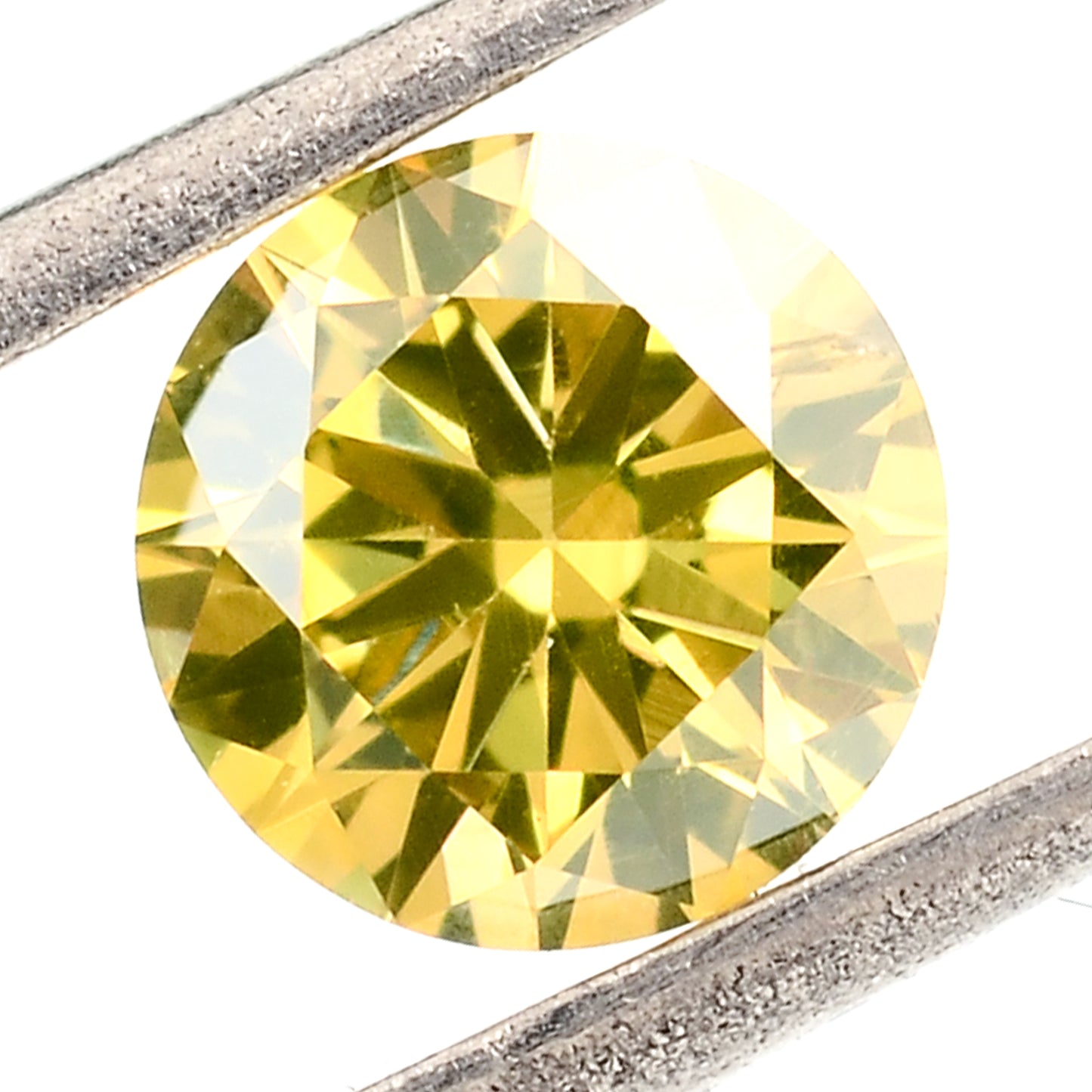 0.66 Yellow Diamond Round Loose Gemstone