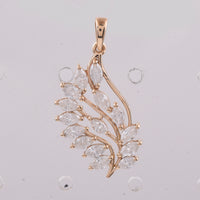 1.00 Ct Marquise Natural Diamond 14K Gold Pendant