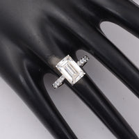 4.34 Carats Lab Grown Diamond 14K Gold Ring