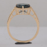 2.67 Ct Heart Tourmaline 9K Gold Ring