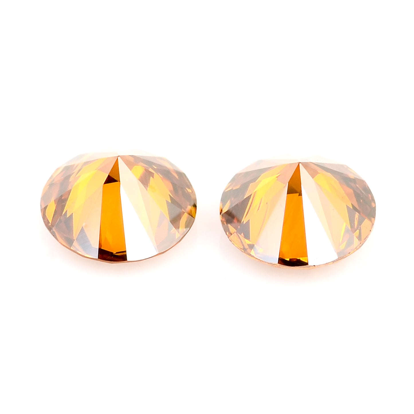 0.59 Red Diamond Round Loose Gemstone