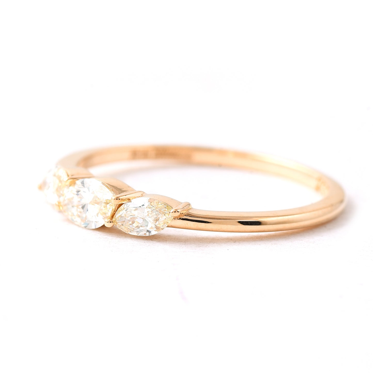 0.49 Ct Marquise Diamond 14K Gold Ring