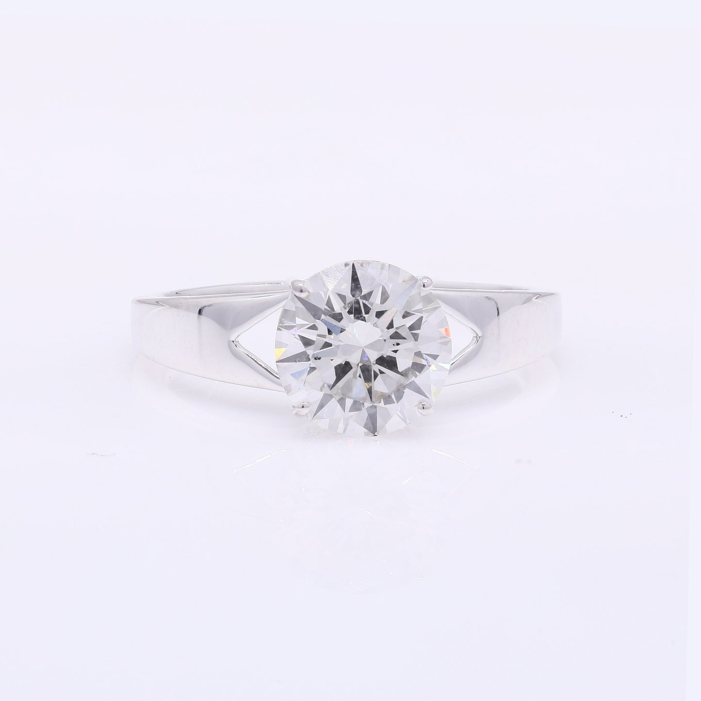 2.01 Carats Lab Grown Diamond 14K Gold Ring