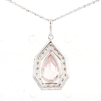 2.56 Carats Pink Lab Grown Diamond 14K Gold Pendant