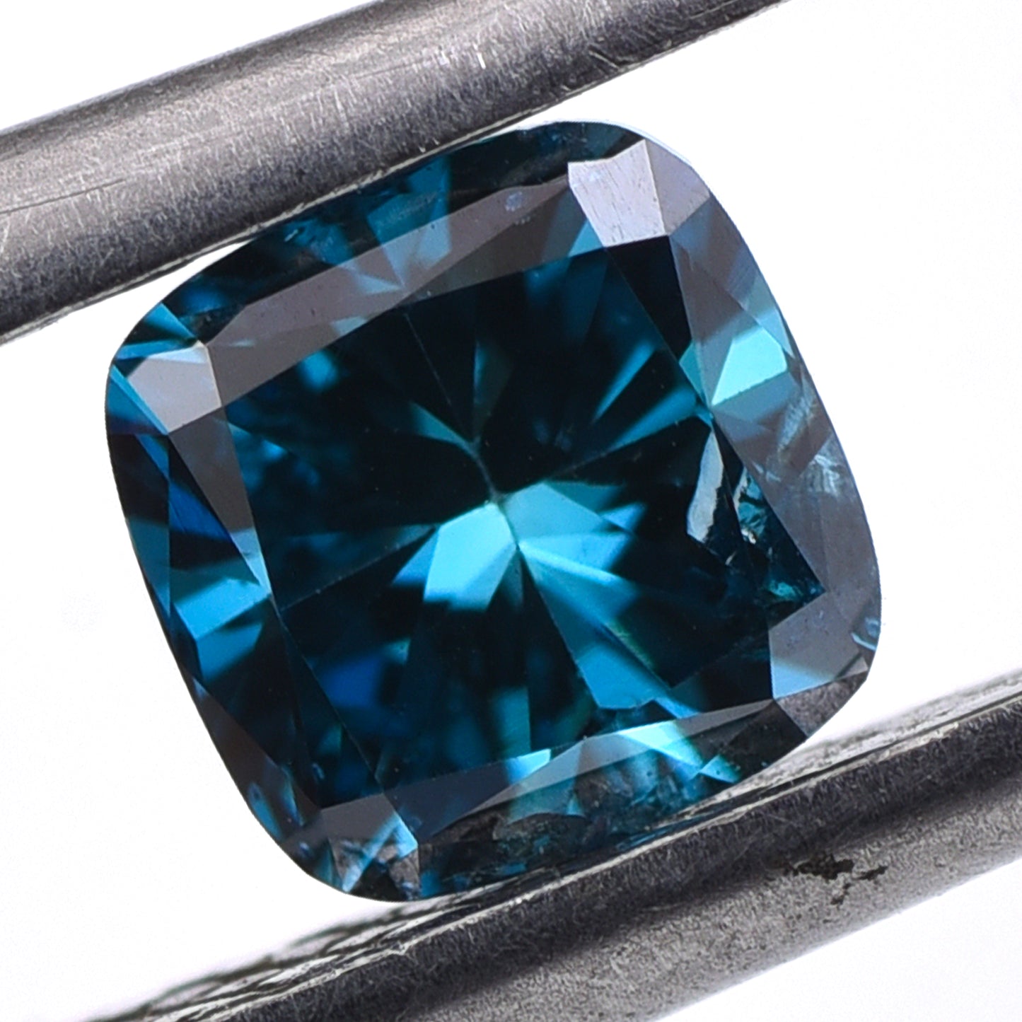 0.43 Blue Diamond Cushion Loose Diamond