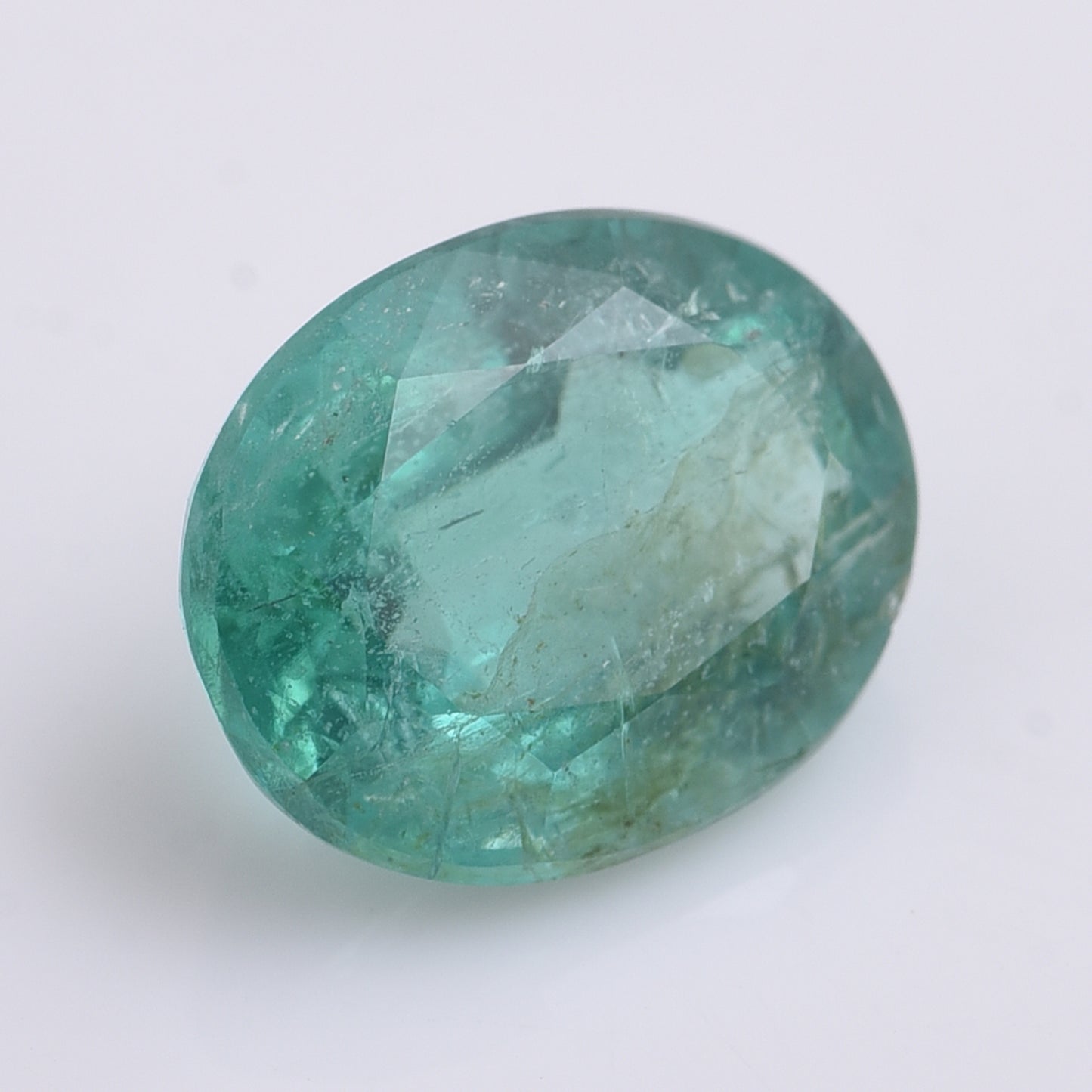 2.46 Natural Beryl Emerald Oval Mixed Cut Gemstone