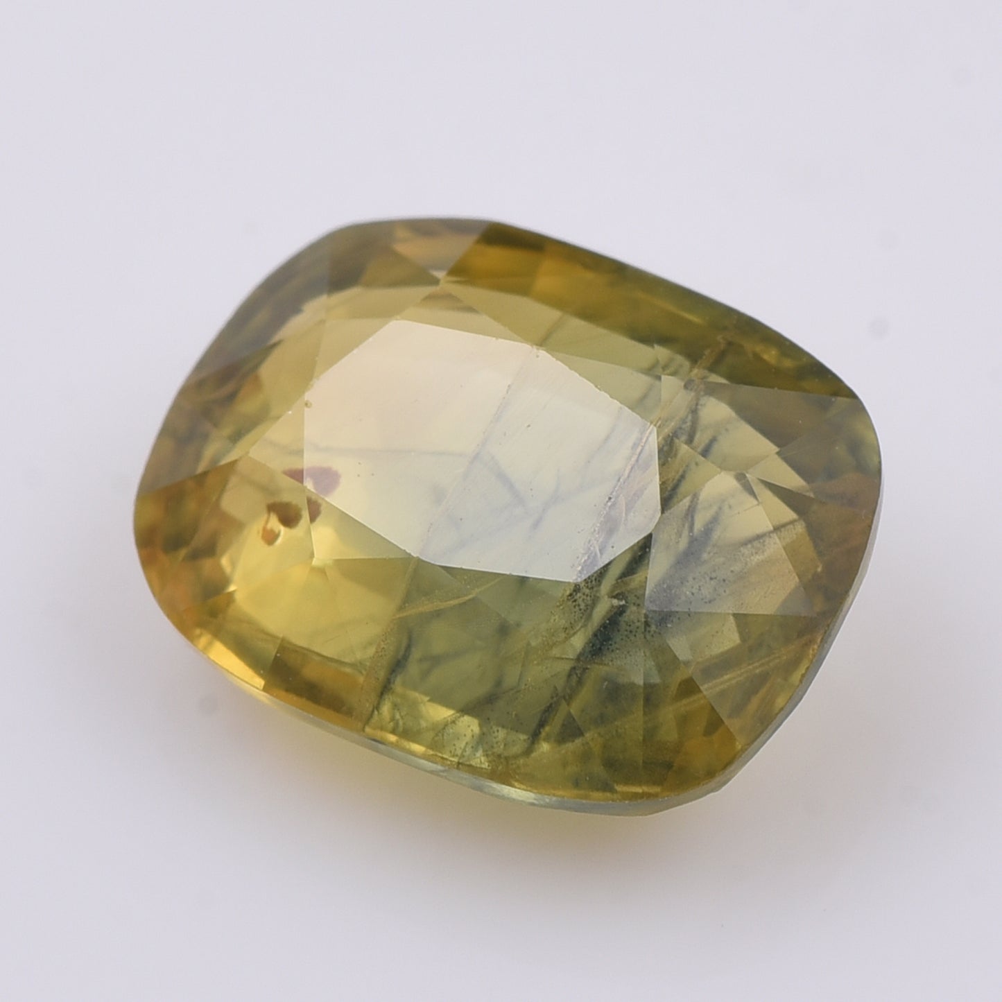 4.69 Natural Corundum Yellow Sapphire Rectangular Cushion Mixed Cut Gemstone