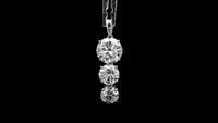 5.58 Ct Round Lab Grown Diamond 14K Gold Pendant