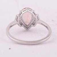 1.33 Ct Pear Mixed Cut Natural Tourmaline 950 Platinum Ring
