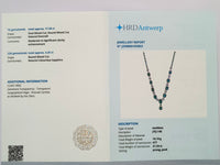 21.53 Ct Natural Emerald 14K Gold Necklace
