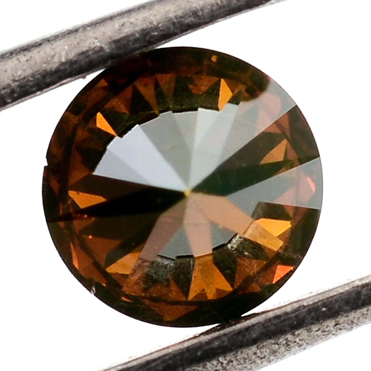 0.51 Red Diamond Round Loose Gemstone