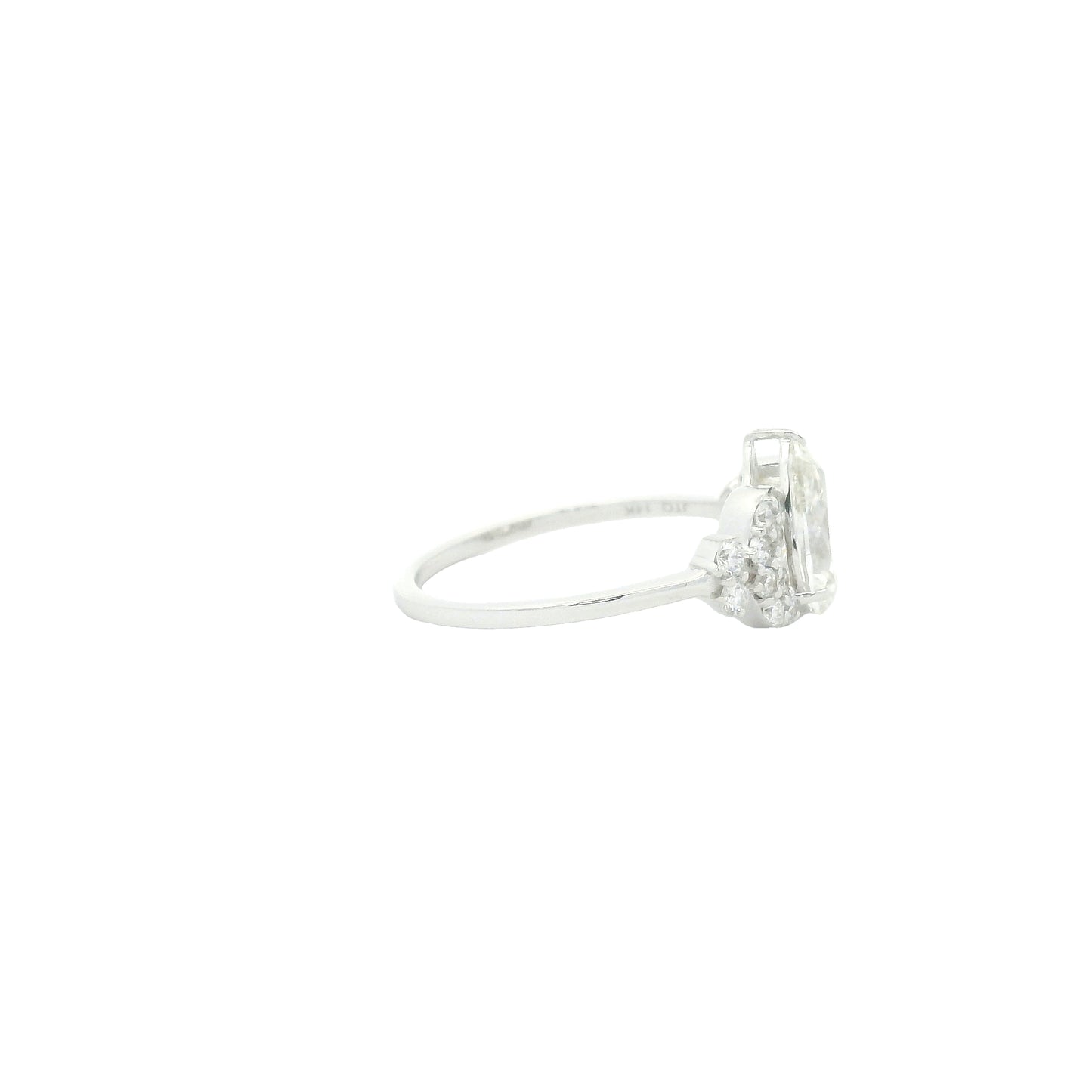 1.47 Carats Lab Grown Diamond 14K Gold Ring