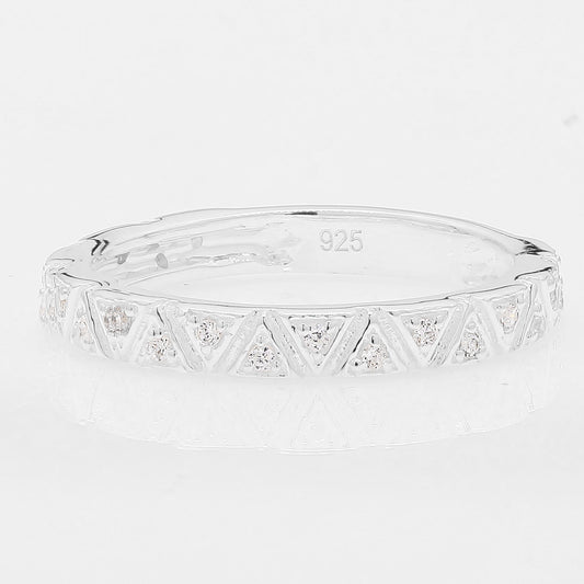 0.30 Ct Round Cubic Zirconia 925 Silver Ring
