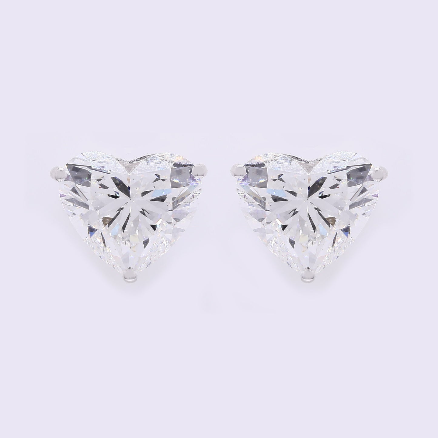 5.94 Carats Lab Grown Diamond 14K Gold Earrings