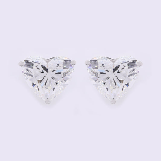 5.94 Carats Lab Grown Diamond 14K Gold Earrings