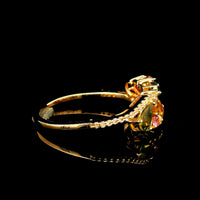 0.87 Ct Pear Tourmaline 14K Gold Ring