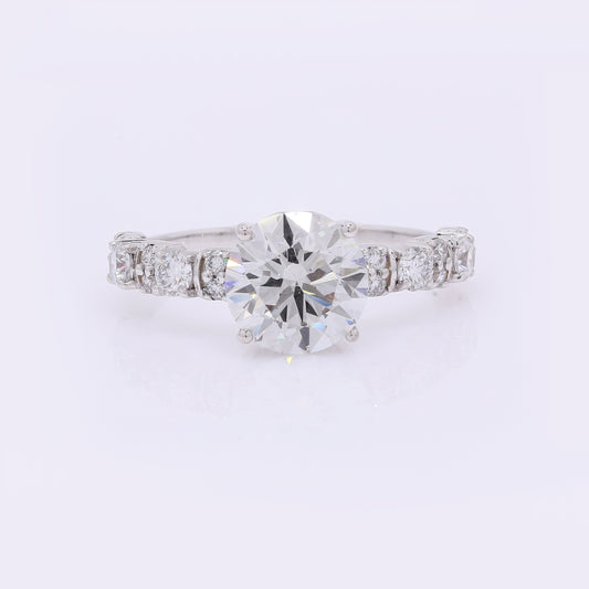 2.55 Carats Lab Grown Diamond 14K Gold Ring