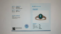 1.25 Ct Oval Mixed Cut Natural Emerald 14K Gold Ring