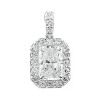 2.59 Carats Lab Grown Diamond 14K Gold Pendant