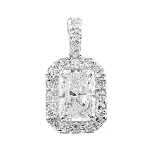 2.59 Carats Lab Grown Diamond 14K Gold Pendant