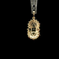 1.56 Ct Square Tourmaline 14K Gold Pendant