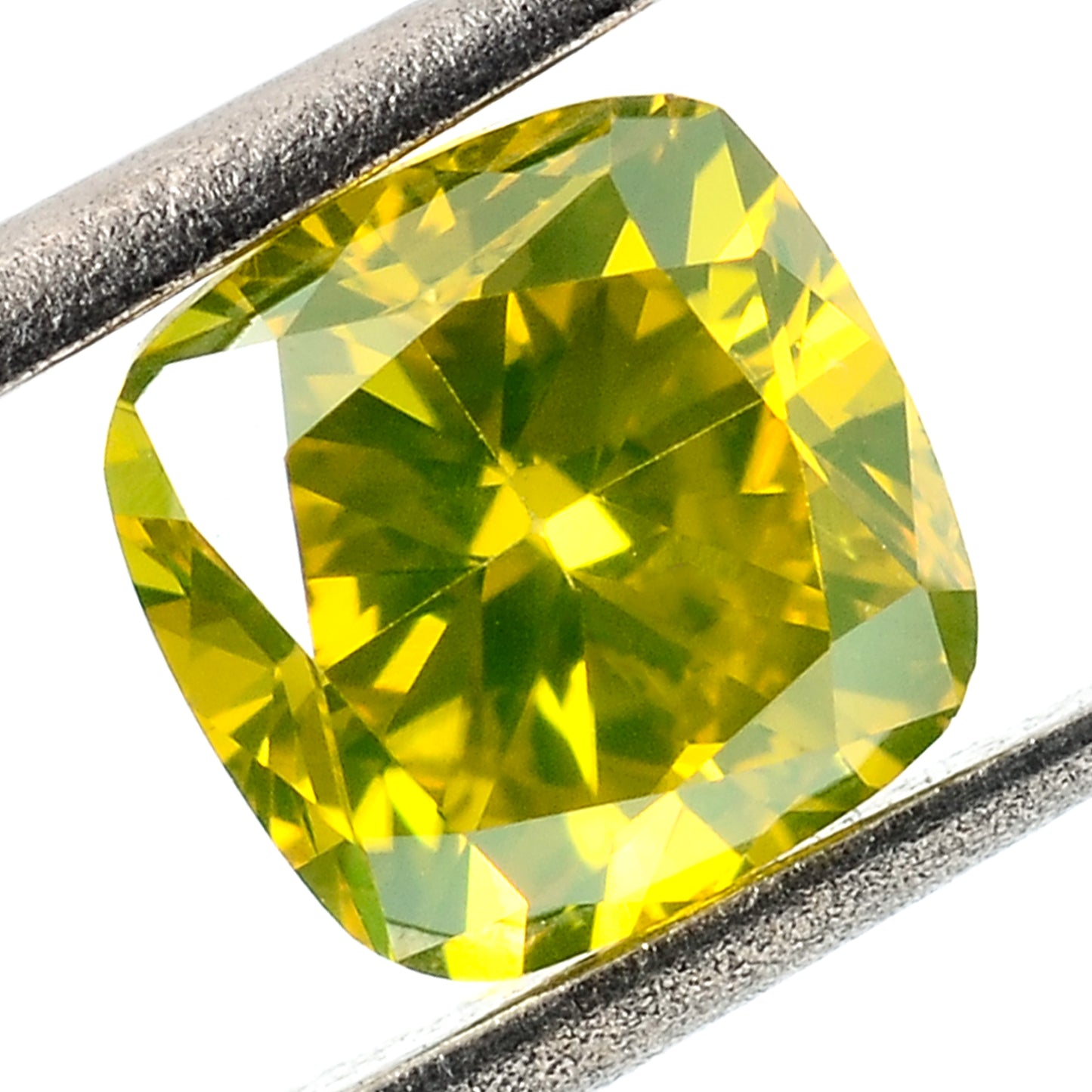 0.82 Carat Yellow Diamond Cushion Loose Gemstone