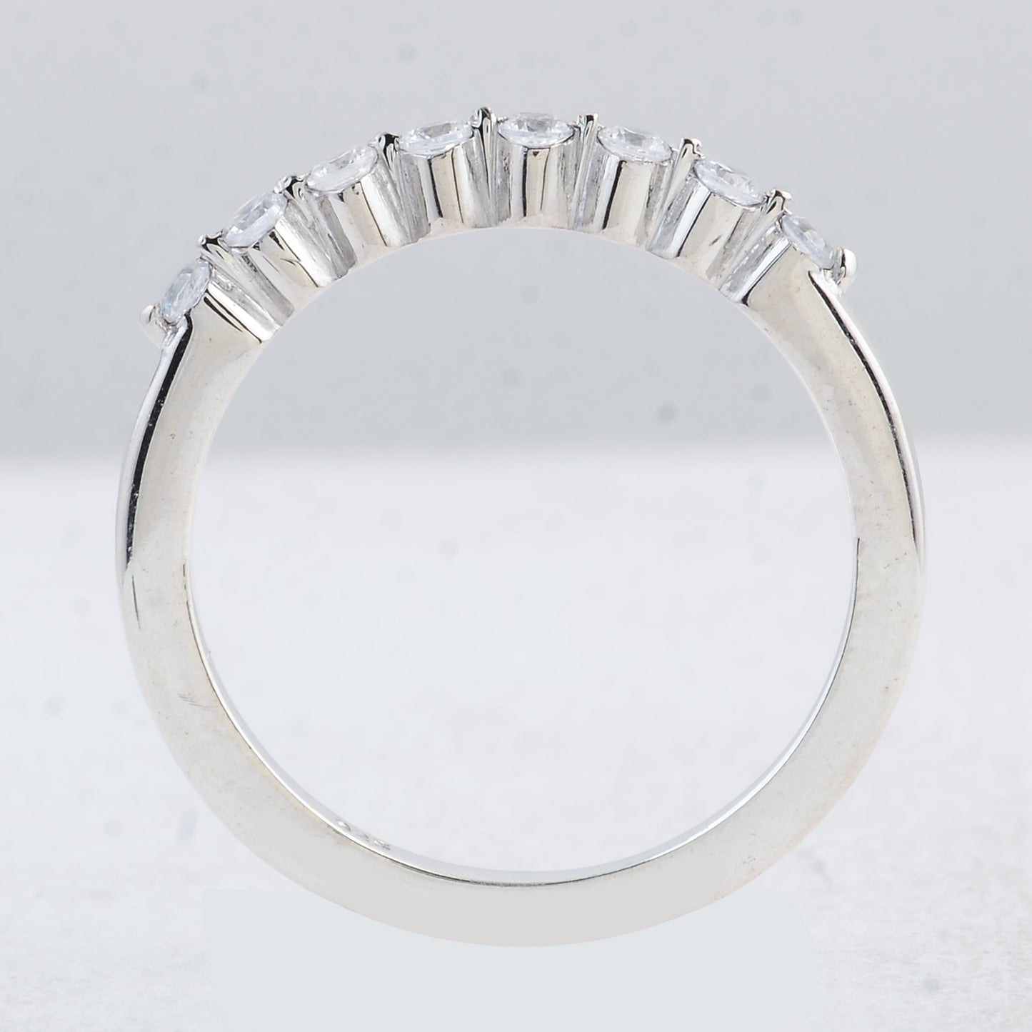 0.49 Ct Round Cubic Zirconia 925 Sterling Silver Ring