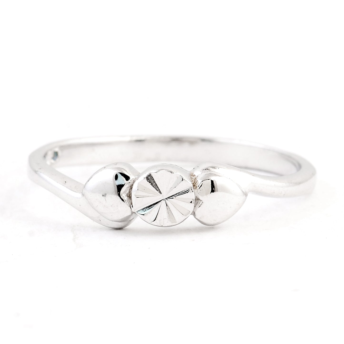 0.00 Ct Plain 925 Sterling Silver Ring