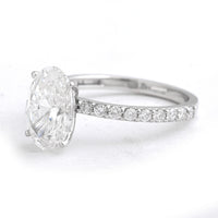 2.87 Carats Lab Grown Diamond 14K Gold Ring