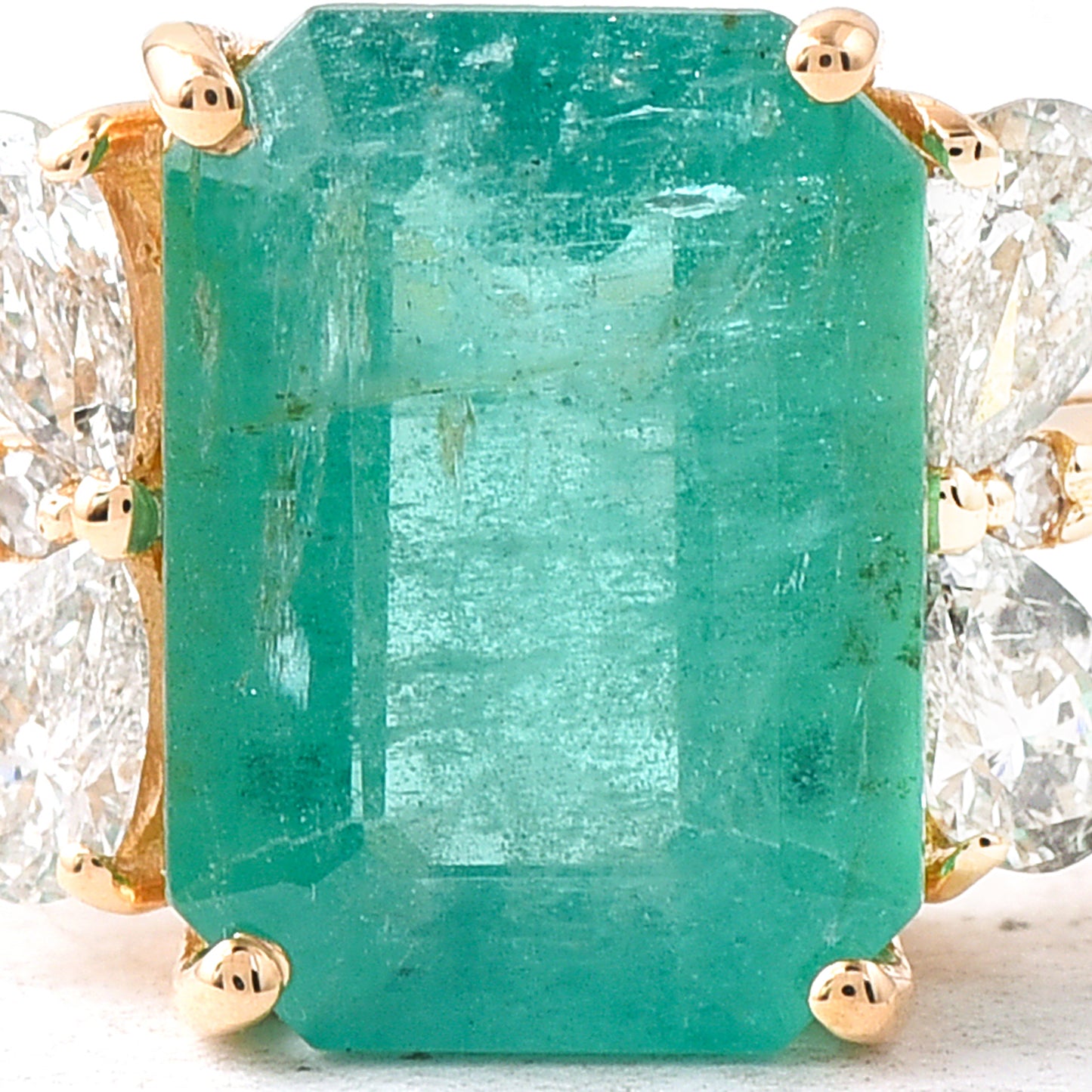 1.94 Ct Octagon Emerald 14K Gold Ring