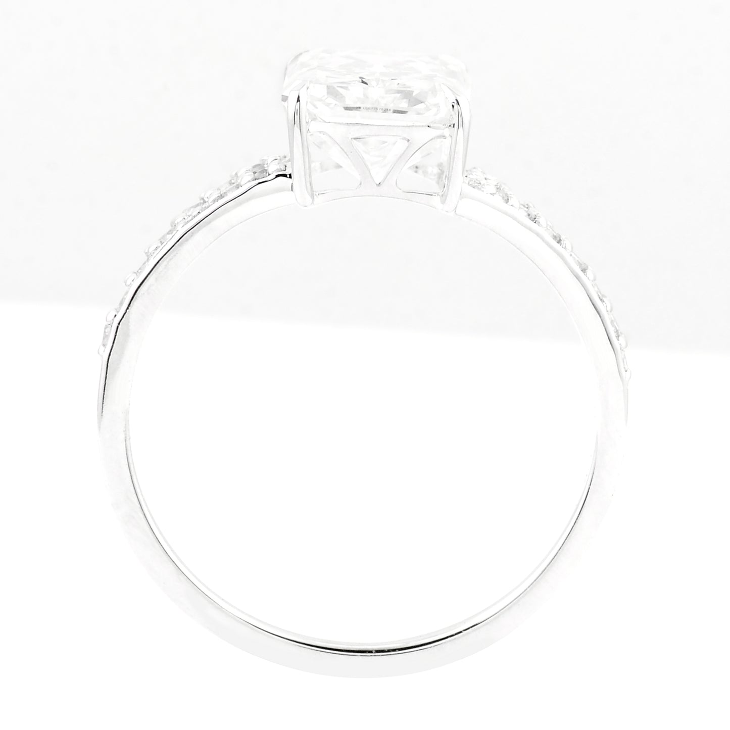 3.05 Carats Lab Grown Diamond 14K Gold Ring
