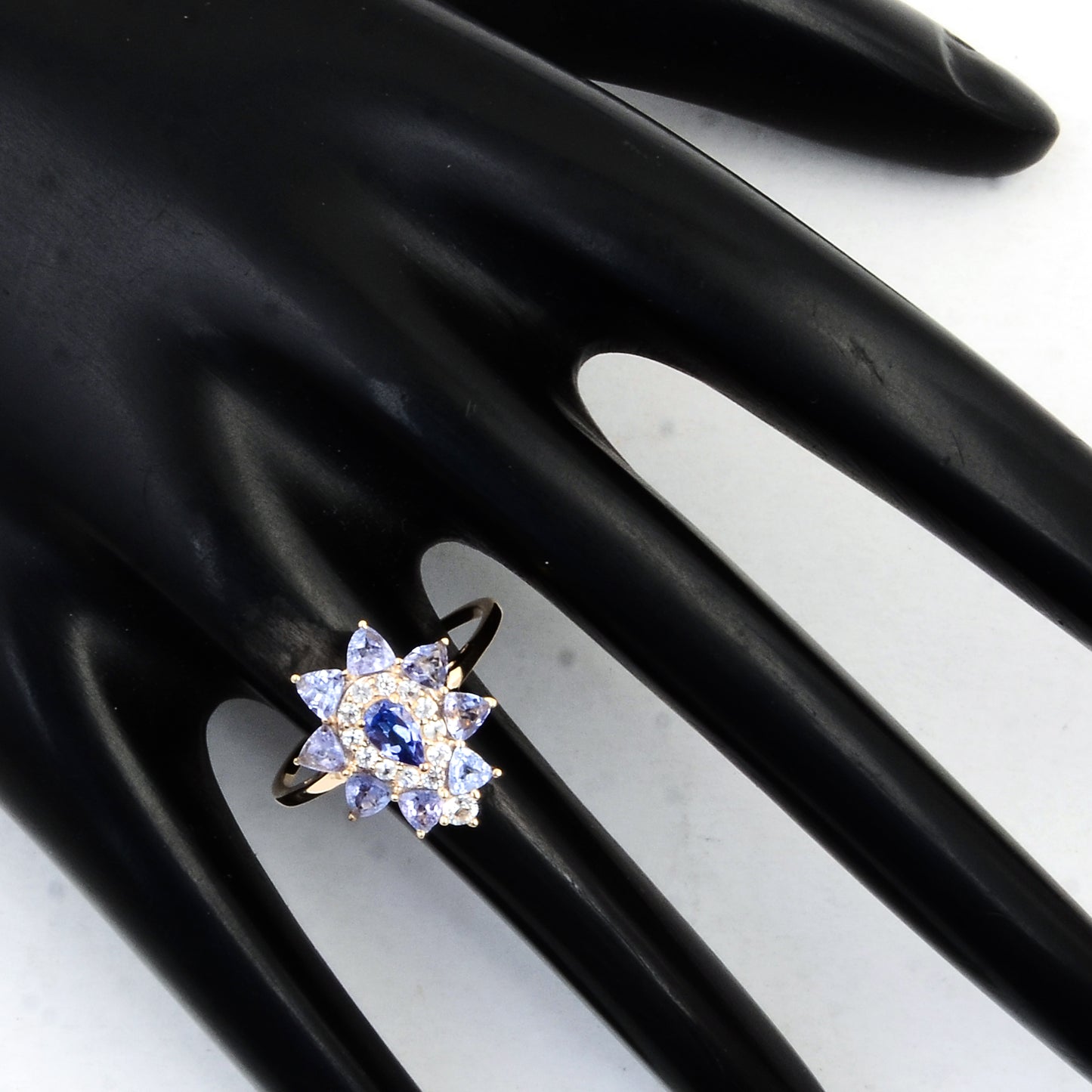 1.37 Ct Pear Tanzanite 14K Gold Ring