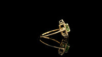 2.03 Ct Octagon Natural Eridot 14K Gold Ring