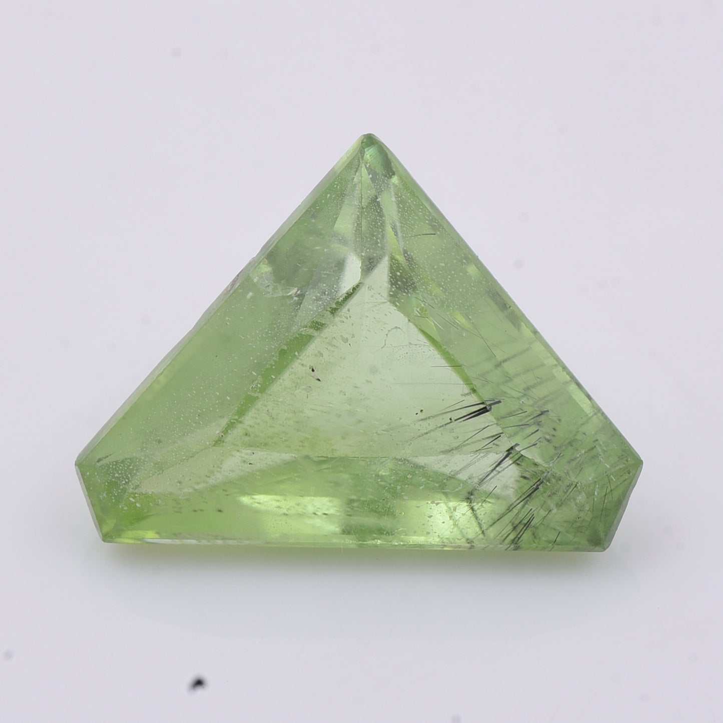 5.49 Natural Peridot Modified Triangular Mixed Cut Gemstone