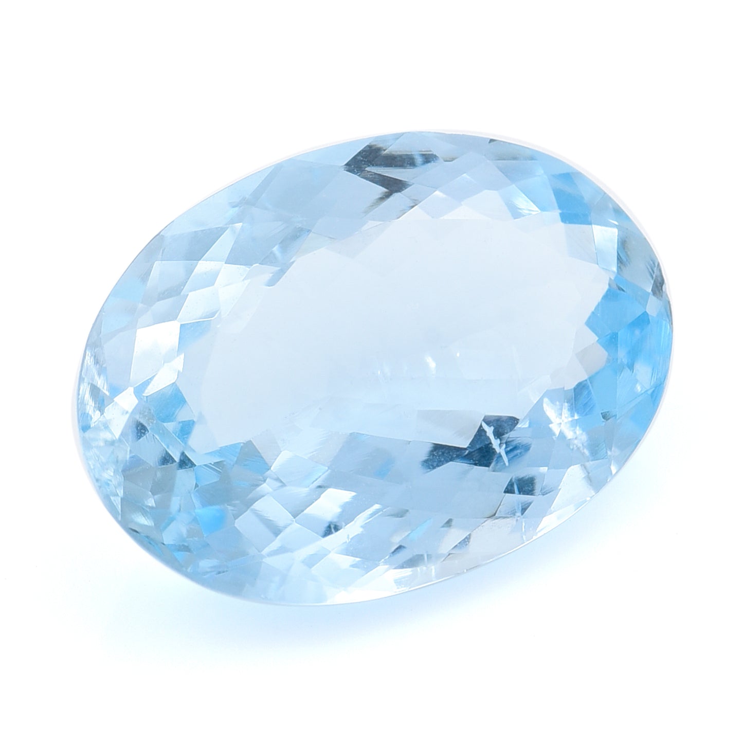 7.47 Natural Beryl Aquamarine Oval Mixed Cut Gemstone