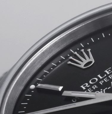 Pre-owned Rolex Air-King 14000 Black Bar A-Serial Men's
