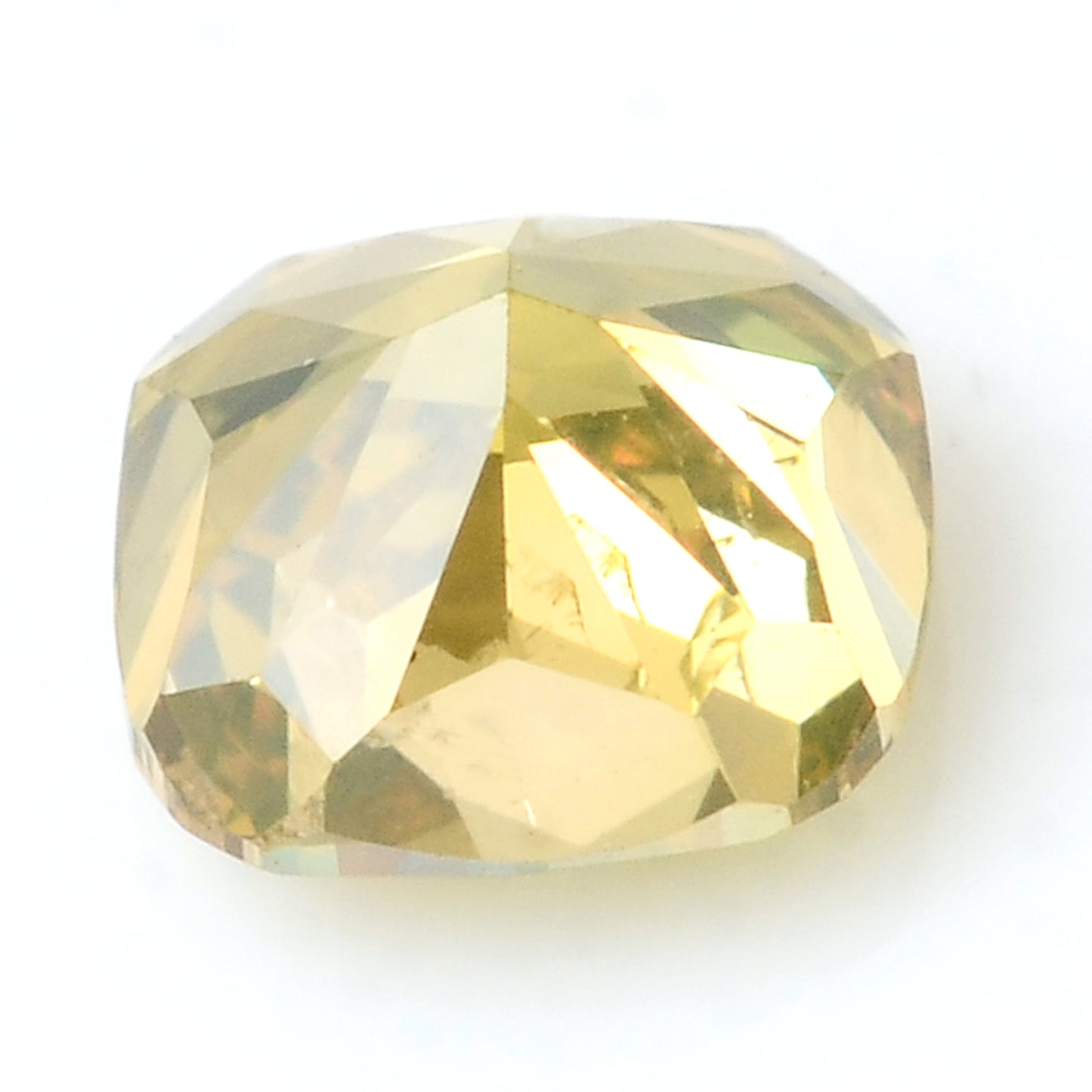 0.28 Carat Yellow Diamond Cushion Loose Gemstone