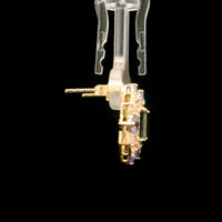 2.72 Ct Trillion Tourmaline 14K Gold Earrings
