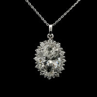 4.90 Carats Lab Grown Diamond 14K Gold Pendant