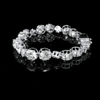 22.48 Ct Round Lab Grown Diamond 14K Gold Bracelet