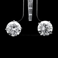 4.12 Carats Lab Grown Diamond 14K Gold Earrings